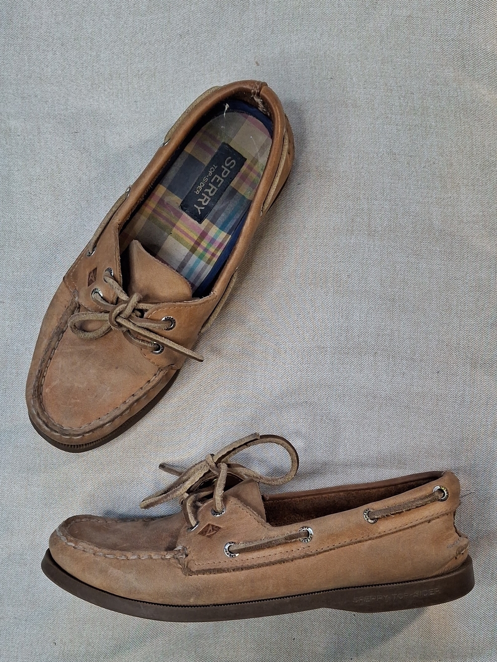 Sperry Men’s Tan Suede 2-Eye Boat Shoes